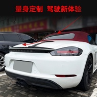 Suitable for 2016+Porsche 718 Cayman Cayman Tail Spoiler Additional Roof Spoiler Modification Parts