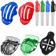 5 Pcs Golf Ball Line Marker Liner and 4 Golf Ball Marker Pen Golf Ball Marker Line Drawing Tool Golf