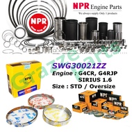 NPR Piston Ring Set SWG30021ZZ for Hyundai Elantra 1.6 G4CR G4RJP SIRIUS 1.6 (82.3mm)