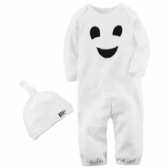 Baby romper Ghost boo costume Halloween | Baby ghost jumper costume