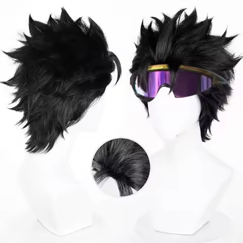 HAIRJOY Synthetic Hair Wig Identity Ⅴ BLK Batte Cosplay Wig Ganji Gupta Cosplay Rose Net