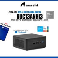 ASUS Intel NUC 13 Pro Kit NUC13ANHi3 Mini PC Barebone DIY Desktop 13th Gen Arena Canyon - Kingston NV2 Kingston DDR4