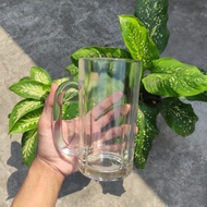 550ml Iced Tea Glass Cup, Thick Handle Glass Cup, Stall Glass