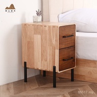 Bedside Table Simple Narrow Cabinet Bedside Table Times Bed 9C Solid Wood Locker Japanese Style Bedr