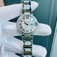 Blue Balloon 33mm Ladies Machinery Automatic CARTIER Watch Series Cartier Rear Diamond Cartier