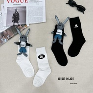 13DE MARZO RABBIT LEATHER SOCKS