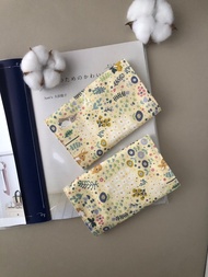 【揹巾口水巾】 兔子花園(奶油黃)6重紗 揹巾保護套 揹巾口水