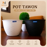 TULIP POT 15 17 20 cm WHITE/ WASP POT 15 17 20 cm WHITE BEE POT 15 17 20 cm (Premium Great a)
