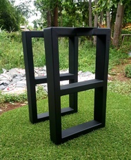 Iron-DIY ขาโต๊ะเหล็ก ขาโต๊ะ ขาเก้าอี้ ม้านั่งยาว รุ่น IR-117 30x40ซม. (1คู๋) สีดำด้าน ขาเหล็กสำเร็จร