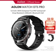Aolon GT5 Pro Smart Watch Comp HD Bluetooth Call Heart Rate 1.6inch Full Screen Blood Oxygen Smartwa