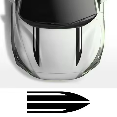 Car Hood Cover Vinyl Stickers For Peugeot 206 Ford Focus 2 BMW E46 E60 Honda Audi A4 A3 VW Golf 4 Pa