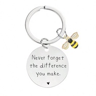 1pc Stainless Steel Keychain For Friends, Good Sisters, Colleagues, Classmates, Teammates,Thanksgivi