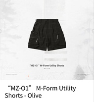 Size 3 “MZ-O1” M-Form Utility Shorts - Olive Goopi Goopimade