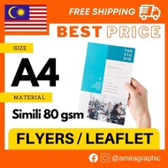 [HARGA KILANG] Flyers/Leaflet Printing A4 Size