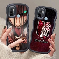 MERAH A-13 Attack on Titan Casing for Realme C17 OPPO A11S A33 7i A53 A53S black red Pink Case