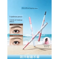 染眉膏 eyebrow mascara Ukiss Double-Headed Eyebrow Pencil Natural Waterproof Long-Lasting Non-Fading Ul