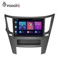 Podofo 2Din 9'' Android 11 1+32/2+64G Carplay Android Auto Car Stereo For SUBARU Legacy/OUTBACK 2010
