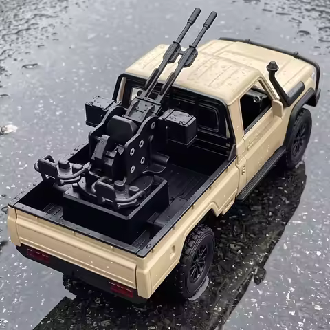 1:24 Alloy Car Model Diecast & Metal Vehicle Compatible With Toyota Land Cruiser LC79 Modified Picku