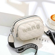 Túi Xách Nữ Túi Đeo Chéo Ô Trám Wang Day Dù Bản To Nhiều Ngăn H60