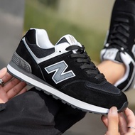 New Balance รองเท้าวิ่งสุดเท่ รองเท้าผ้าใบสตรี รองเท้าผู้ชาย 574 รองเท้าคู่ลำลอง 45 Navy blue.