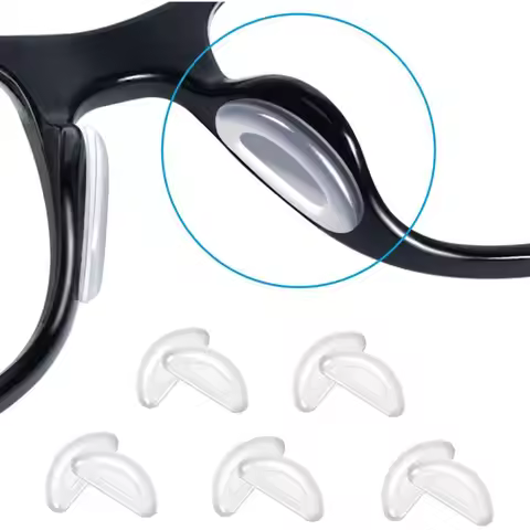 4 Pairs Anti-Slip Eyeglass Nose Pads Soft Silicone Replacement Glasses Grips for Ray-Ban Meta/Ray-Ba