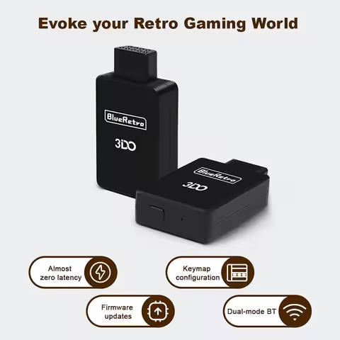 For 3DO Blueretro Wireless Game Controller Adapter for FZ-1 FZ-10 Consoles for Gamesir T4 Pro PS4 PS
