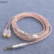 [Bogr] HiFi Earphone Upgrade Cable MMCX 3.5mm 1.2m Silver Plated Core Cable For Sennheiser IE200/IE3