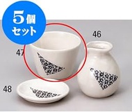 kbu3-388-57-083-5set, 5-piece set buckwheat utensils, kasuri crest soba noodles, boar mouth, 3.4 x 2