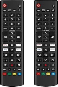 Pack of 2 AKB76040302 Universal Remote Control Replacement Compatible for LG Smart TV UHD TV UP70 UP