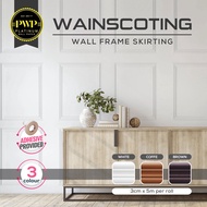 🔥HOT SELLING🔥 5 Meter Wainscoting Pvc Foam/ Wall Skirting/ Wainscoating/ Frame/ Wainscoting dinding/ wall decor