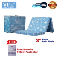 Viro Classic Foldable 3 in Mattress(Single/Super Single)