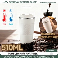 TERMOS SEEKDAY Mini Coffee Tumbler Stainless Steel Drinking Bottle 510ML/ 17oz Mini Hot Water Thermo