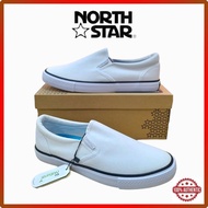 North Star Unisex White Slip-on School Shoes | Kasut Sekolah Putih North Star Original 889-1505