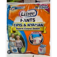 Lifree Pants Popok Dewasa Sachet tipe celana M/L/XL