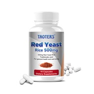 TAOTERS Red Yeast Rice 500 mg - Heart Vascular Flow Blood Pressure Cholesterol Support 120 Capsules
