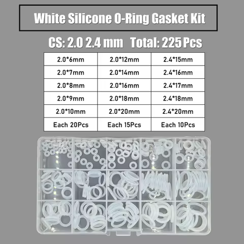 CS 1.5/2.0/2.4/3.1mm VMQ O Ring Gaskets Silicone O-Ring High Temperature Waterproof Washer Insulate 