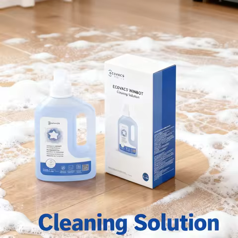 ECOVACS Original Liquid 1L Cleaning Solution Winbot MINI W1 Pro, W2/W2 Pro/W2S OMNI Washing Window C