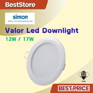 (SIRIM)SIMON - Valor Square & Round Recessed LED Downlight SUPER BRIGHT 12W/17W 4" 6" ONE year warra