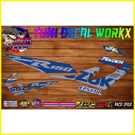 ✲ § ☍ Suzuki Raider 150 MOTOGP Edition 2020 Carb Stock Decals (ORIG BLUE) w/ Freebies
