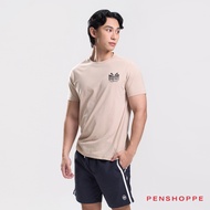 Penshoppe Beverly Hills Regular Fit Graphic T-Shirt For Men (Sand) [Tshirt, T shirt]