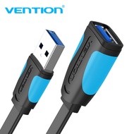 Vention USB Flat Extension Cable 3.0 Male to Female USB Cable Extender Data Cord for Laptop PC PS4 U