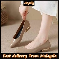 Women's Heel Shoes Kasut Kerja Office Wanita Mules Kasut Wanita Dinner Sandal Murah Hitam (646)