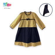 Ulikids Gamis Anak Motif Batik Bahan Kombinasi Satin Velvet dan Katun Jepang COD