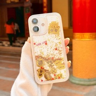 Water Dispenser Case Gold Silver Flowing For IPHONE-11 12pm 13 13pm 14+ 14pm 15 15+ 15pm 16 16pm 17 