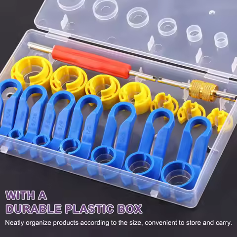 7/16pcs Remove Fuel Line Replacement Tool Auto Fuel Line Angled Disconnect Set Tool Air-conditioning