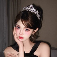水晶公主皇冠生日头饰女氛围感派对新娘发饰女神十八岁成人礼王冠2026/5/23 Crystal Princess Crown Birthday Headpiece for Women, Atmosph