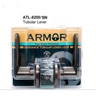 ARMOR - ATL-8200/SN/ET (Entrance) Heavy Duty Tubular Lever Lockset/ Tombol Pintu Rumah
