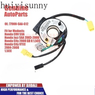 HYS New Spiral Cable Clock Spring For Honda City SEL CRV S9A Jazz SAA 77900-SAA-G12