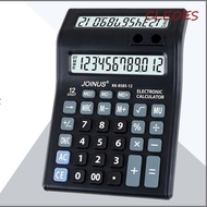 CLEOES 12 Digits Calculator, Dual Screen Stationery Mechanical Calculator, Gift Easy To Use Practica