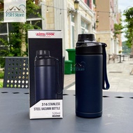 Bình giữ nhiệt Kims Cook 520ml thép không gỉ SUS316 cao cấp nắp vặn kín hơi dây xách tiện lợi XB-191